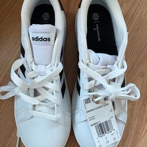 Adidas Grand Court 2.0 K White Sneakers